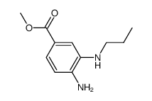 Benzoic acid, 4-amino-3-(propylamino)-, methyl ester (9CI) structure