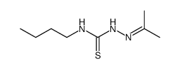 propan-2-one 4-butyl-thiosemicarbazone Structure