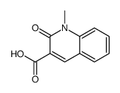 1-methyl-2-oxo-1,2-dihydro-3-quinolinecarboxylic acid(SALTDATA: FREE) Structure