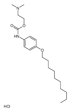 2-[(4-decoxyphenyl)carbamoyloxy]ethyl-dimethylazanium,chloride结构式