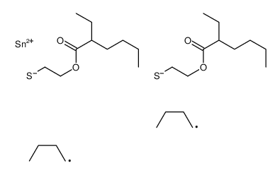 (dibutylstannylene)bis(thioethylene) bis(2-ethylhexanoate) structure