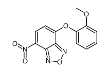 4-(2-methoxyphenoxy)-7-nitro-2,1,3-benzoxadiazole Structure