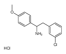 2-(3-chlorophenyl)-1-(4-methoxyphenyl)ethanamine,hydrochloride Structure