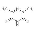 1,2,4-Triazine-3,5(2H,4H)-dithione,2,6-dimethyl- structure