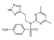 4-amino-N-(4,6-dimethylpyrimidin-2-yl)-N-[2-(2H-tetrazol-5-yl)ethyl]benzenesulfonamide结构式