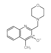 Quinazoline,4-methyl-2-(4-morpholinylmethyl)-, 3-oxide Structure