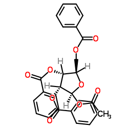 1-乙酰氧基-2,3,5-三苯甲酰氧基-1-β-D-呋喃核糖图片