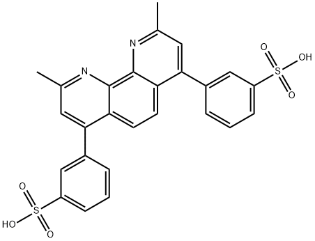 bathocuproine-3,3'-disulfonic acid structure