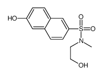 6-hydroxy-N-(2-hydroxyethyl)-N-methylnaphthalene-2-sulphonamide结构式