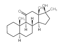 5a-Androstan-11-one, 17b-hydroxy-17-methyl- (7CI,8CI) Structure