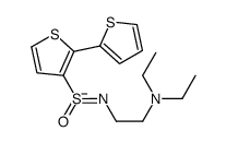 (Z)-N-(2-(diethylamino)ethyl)-[2,2'-bithiophene]-3-sulfinimidate结构式