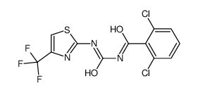 2,6-dichloro-N-[[4-(trifluoromethyl)-1,3-thiazol-2-yl]carbamoyl]benzamide Structure