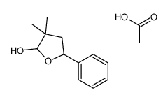 acetic acid,3,3-dimethyl-5-phenyloxolan-2-ol Structure