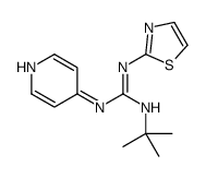 2-tert-butyl-1-pyridin-4-yl-3-(1,3-thiazol-2-yl)guanidine Structure