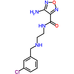 4-Amino-N-{2-[(3-chlorobenzyl)amino]ethyl}-1,2,5-oxadiazole-3-carboxamide结构式