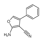 2-amino-4-phenylfuran-3-carbonitrile结构式