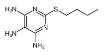 2-butylsulfanyl-pyrimidine-4,5,6-triamine结构式