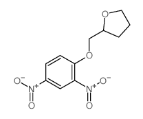 Furan, 2-(2,4-dinitrophenoxymethyl)tetrahydro- Structure