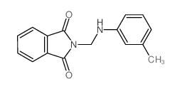 1H-Isoindole-1,3(2H)-dione,2-[[(3-methylphenyl)amino]methyl]-结构式