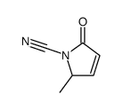 1H-Pyrrole-1-carbonitrile,2,5-dihydro-2-methyl-5-oxo-(9CI) structure