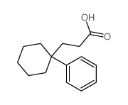 3-(1-phenylcyclohexyl)propanoic acid结构式