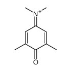 N-(3,5-dimethyl-4-oxocyclohexa-2,5-dien-1-ylidene)-N-methylmethanaminium Structure