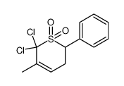 2,2-dichloro-3-methyl-6-phenyl-Δ3-dihydrothiapyran-1,1-dioxide结构式