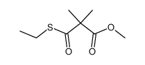 dimethyl thiolmalonate de methyle et de S-ethyle Structure