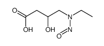 4-[ethyl(nitroso)amino]-3-hydroxybutanoic acid Structure