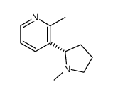 (S)-2-methyl-3-(1-methylpyrrolidin-2-yl)pyridine结构式