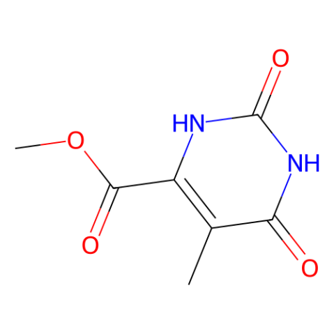 methyl 5-methyl-2,6-dioxo-1,2,3,6-tetrahydropyrimidine-4-carboxylate结构式