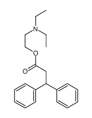 2-(diethylamino)ethyl 3,3-diphenylpropanoate Structure
