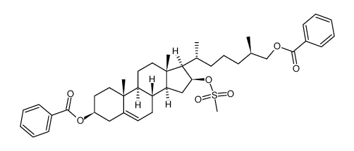 3β,26-dibezoyloxycholest-5-ene-16β-ol mesylate结构式