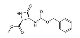 methyl (2S,3S)-3-(((benzyloxy)carbonyl)amino)-4-oxoazetidine-2-carboxylate结构式