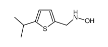 2-Thiophenemethanamine,N-hydroxy-5-(1-methylethyl)-(9CI) Structure