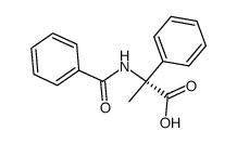 (-)-N-benzoyl-α-methylphenylglycine Structure