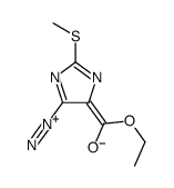 (5-diazonio-2-methylsulfanylimidazol-4-ylidene)-ethoxymethanolate结构式