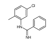 N'-(5-chloro-2-methylphenyl)benzenecarboximidamide结构式