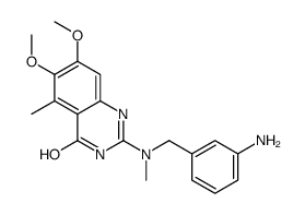 2-[(3-aminophenyl)methyl-methylamino]-6,7-dimethoxy-5-methyl-1H-quinazolin-4-one Structure