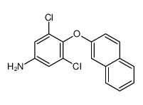 3,5-dichloro-4-naphthalen-2-yloxyaniline结构式