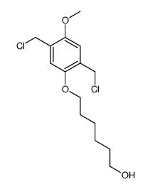 6-[2,5-bis(chloromethyl)-4-methoxyphenoxy]hexan-1-ol Structure