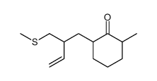 6-Methyl-2-[2-[(Methylthio)methyl]-3-butenyl]cyclohexanone结构式
