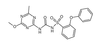 N-2-phenoxyphenylsulfonyl-N'-(4-methoxy-6-methyl-1,3,5-triazin-2-yl)urea Structure