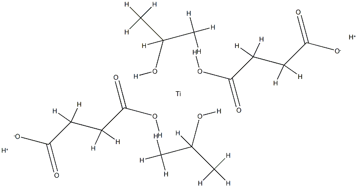 dihydrogen bis[succinato(2-)-O]bis(propan-2-olato)titanate(2-) Structure