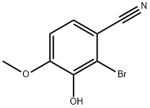 2-Bromo-3-hydroxy-4-methoxy-benzonitrile结构式