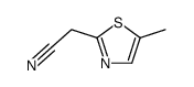 (5-Methyl-1,3-thiazol-2-yl)acetonitrile结构式