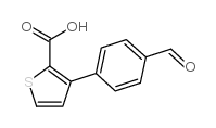 4-(2-Carboxythiophen-3-yl)benzaldehyde structure