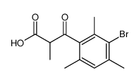 3-(3-bromo-2,4,6-trimethyl-phenyl)-2-methyl-3-oxo-propionic acid结构式