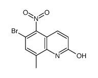 6-Bromo-8-Methyl-5-nitroquinolin-2-ol结构式