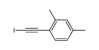 1-iodoethynyl-2,4-dimethyl-benzene结构式